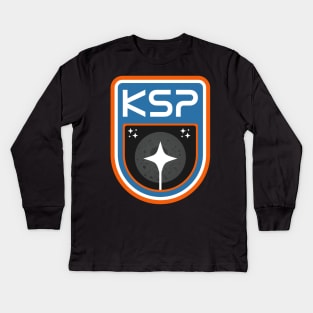 Kerbal Space Program Badge - The Mun Kids Long Sleeve T-Shirt